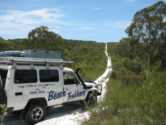 Beach trekkers North Stradbroke Island - Accommodation Resorts