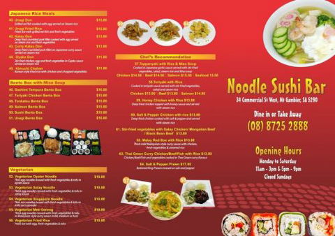 Noodle Sushi Bar Mount Gambier - Accommodation Resorts 1
