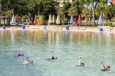 Aqua Fitness In The Wave Lagoon - Accommodation Resorts 0
