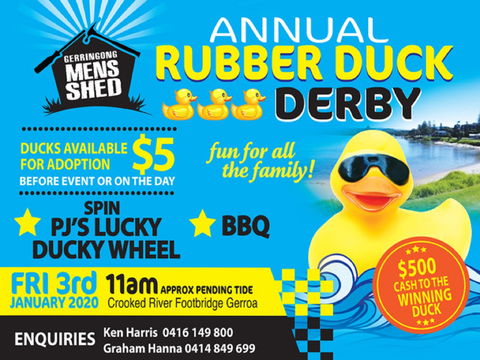 Gerringong Men’s Shed Annual Duck Derby - Accommodation Resorts 0