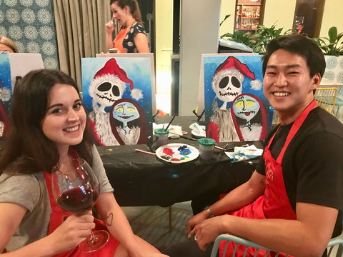 Paint And Sip Class: Christmas In July - Accommodation Resorts 0