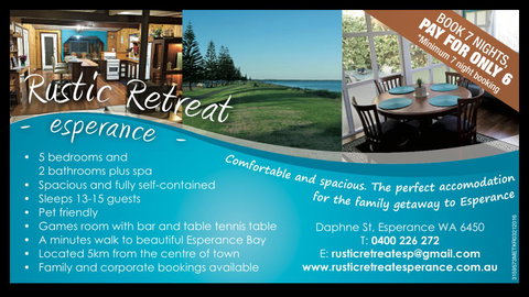 Rustic Retreat Esperance - Accommodation Resorts 33