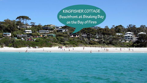 KINGFISHER COTTAGE Beachfront At The Binalong Bay - Accommodation Resorts 16