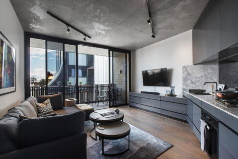 Monochrome And Matte - Sophisticated Loft Living - Accommodation Resorts 0